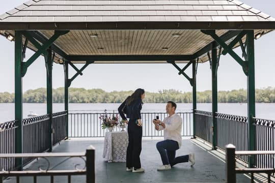 Us on the day we got engaged